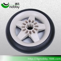 Roue de chariot de poussette en plastique de 6/8 pouces, roue en plastique EVA