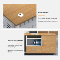 Bureau de direction moderne et durable en bois de luxe, processus de scellement des bords complet, extensible, couleurs personnalisables