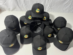 Casquette de golf personnalisée en corde, imperméable, perforée au laser, 5 panneaux, style camionneur, avec patch en caoutchouc PVC, casquette de baseball sportive - Product Image 2