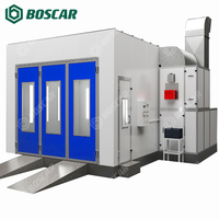 Cabine de peinture automobile sur mesure 7mx4m avec chauffage diesel/électrique pour séchage de carrosserie