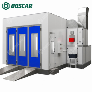 Fabrika özelleştirilmiş otomatik sprey kabini oda 7m x 4m dizel/elektrikli ısıtma araba vücut pişirme fırını boya kutusu boyama kabin - Product Image 3