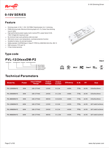60W UL/CUL Certified CV 0-10V 4 in 1 <b>Dimmable</b> <b>LED</b> Strip <b>Driver</b> 100-277AC-DC 12V 24V 48V Transformer IP20 <b>LED</b> Power Supply Single - Product Image 6