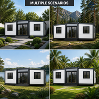 Maison de vacances modulaire préfabriquée au bord du lac, cabane intégrée portable pour complexe balnéaire en bordure de lac