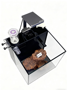 Alta trasparenza 5mm di vetro spesso serbatoio di pesce Mini <span class=keywords><strong>acquario</strong></span> da tavolo LED pompa <span class=keywords><strong>acqua</strong></span> luce posteriore filtro forma rettangolare scatola di imballaggio - Product Image 4