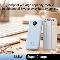Batterie externe Bestsellin personnalisée 22,5 W à charge ultra-rapide avec affichage numérique LED, ultra-mince, 20000 mAh, Li-Polymère, Type-C