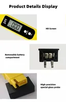 pH-mètre professionnel, testeur de pH numérique, précision de 0,01 pH, testeur de qualité de l'eau avec/sans rétroéclairage