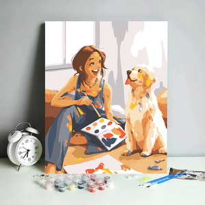 Animación infantil paisaje dibujos animados color pintura DIY pintura al óleo digital color complementario pintor Acrílico - Product Image 3