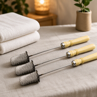 Outils d'allumage pour ventouses de massage avec manche métallique, baguettes de feu traditionnelles chinoises pour la relaxation et les soins