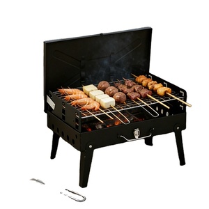 Parrilla de Barbacoa Plegable Portátil para Exteriores, Camping, Hogar y Patio, <span class=keywords><strong>Horno</strong></span> de Carbón Conveniente/Multifuncional Desmontable - Product Image 1