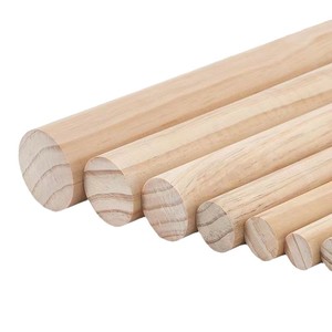 Palitos Redondos de Madera de Pino, Color Natural, para Manualidades, Varios Tamaños - Product Image 1