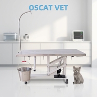 Table chirurgicale vétérinaire électrique OSCAT de type Z, 120x60cm, hauteur 54-112cm, plateau plat antirouille pour hôpital vétérinaire ET-4A