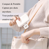 Mini lampe annulaire LED RVB portable rechargeable pour vlog, éclairage d'appoint vidéo, clip pour téléphone, lampe selfie