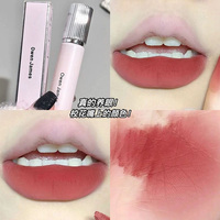Owen James Pequeño Rosa Forja Brillo de labios Mate Terciopelo No es fácil de desvanecer Baja saturación Lápiz labial Brillo de labios Venta al por mayor Mujeres