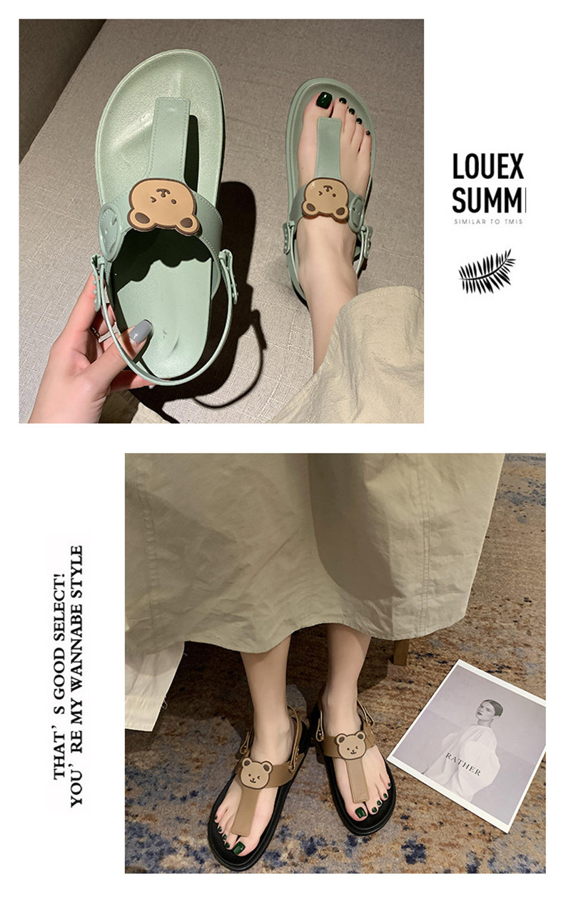 Women Sandals 2022 Luxury Designer Bea Flat Casual Sandals Slippers Girls
