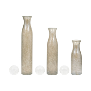 Set di 3 Vasi in Vetro Decorativi Moderni per Tavolo e Arredamento Casa - Product Image 5