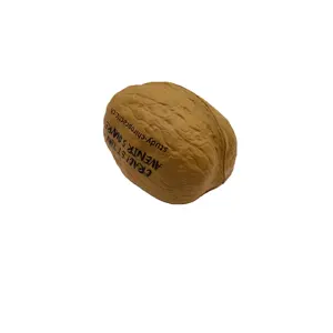 核桃形减压球定制标志抗压玩具促销聚氨酯泡沫压力球