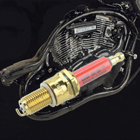 Bougie d'allumage GOOFIT LIU.M.W Iridium Power D8TC ROUGE, nouvelle bougie de remplacement pour scooter, VTT, pocket bike