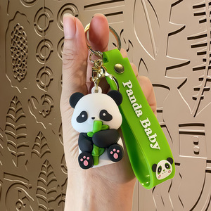 Gantungan Kunci Hewan <span class=keywords><strong>Mini</strong></span> Plastik Warna-warni Buatan Tangan Ramah Lingkungan Kartun Figur Panda Lucu Hadiah Mainan Anak-anak - Product Image 3