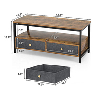 Table basse multifonctionnelle en bois et marbre moderne, table à thé, table à manger, meubles de luxe pour la maison, vente en gros