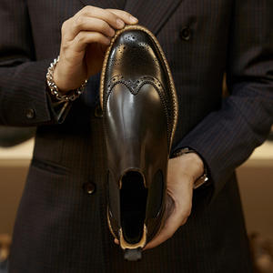 Elegant Brown Top Grain <b>Cow</b> hide Short Boots with Breathable Lining and Wear Resistant for Daily Commute and Outdoor Activities - Product Image 4