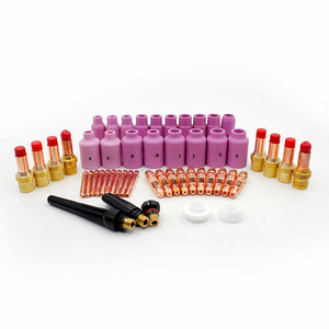 Antorcha de soldadura TIG WP17 18 26 Serie, juego de 51 piezas con cilindro de gas y kit de copa de vidrio para soldadura con argón - Product Image 1