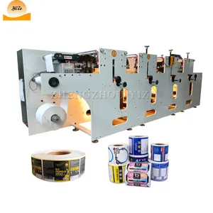 Thermische Flexo Kleur Kleding Label Printer Machine Bopp Tape Stof Mylar Geweven Zak Plastic Film Roll Drukmachine