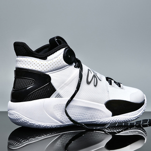 Chaussures de <span class=keywords><strong>basket</strong></span>-ball pour hommes et femmes, bottes à lacets hautes, baskets en tissu, maille respirante, <span class=keywords><strong>mi</strong></span>-hautes, sport de plein air, printemps été - Product Image 5