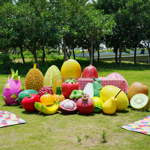 Décoration de parc en plein air Décoration de <span class=keywords><strong>fruits</strong></span> <span class=keywords><strong>et</strong></span> <span class=keywords><strong>légumes</strong></span> artificielle réaliste faite à la main Statue de <span class=keywords><strong>légumes</strong></span> en fibre de verre grandeur nature - Product Image 1