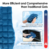 Compresse chaude/froide World Bio pour soulager les douleurs au cou et aux épaules, coussin chauffant avec fonction anti-stress (51x46cm)