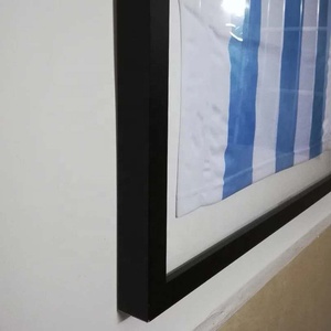 Chất lượng cao tùy chỉnh lớn màu đen <span class=keywords><strong>Acrylic</strong></span> Jersey khung hiển thị trường hợp Wall Mount Tủ bóng đá t Áo sơ mi hiển thị khung - Product Image 5