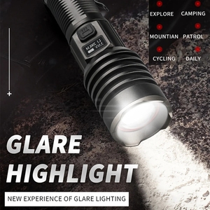 Helius S46 Các Mới Xhp70 Sáng Torch USB Có Thể Sạc Lại Thông Minh OLED Hiển Thị Sáng Đèn Pin Chiến Thuật - Product Image 6