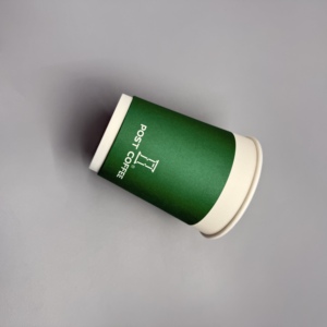 แก้วกาแฟกระดาษคราฟท์แบบใช้แล้วทิ้งสำหรับร้านอาหาร บริการซื้อกลับบ้าน พิมพ์ออฟเซ็ต พิมพ์ CMYK แก้วกระดาษสำหรับเครื่องดื่มร้อน - Product Image 4
