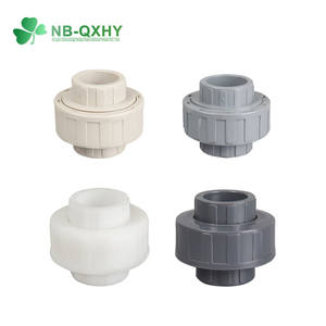 光と暗灰色のクイックコネクタ<span class=keywords><strong>PVC</strong></span>ユニオンアダプタパイプ接続用プラスチック配管継手 - Product Image 6