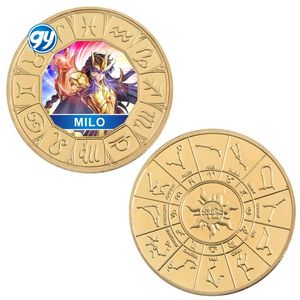 12 pièces de monnaie en métal doré de collection, dessin animé japonais Saint Seiya, anime - Product Image 4