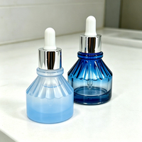OEM ODM 30ml 1oz Flacon compte-gouttes en verre vide pour lotion à barbe, huile pour le visage et le corps, essence liquide, huile bronzante cosmétique