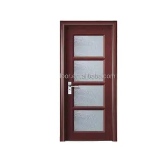 室内浴室门玻璃门价格优质Rfl聚氯乙烯环保摇摆现代入口门定制设计可用中密度纤维板