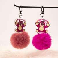 Porte-clés 3D en peluche douce avec photo numérique, design de charmes de dessins animés et de mode, pour logo personnalisé, décoration de la maison et cadeaux de jouets