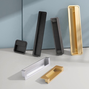 Einfacher Schubladen griff des Herstellers Schrank türgriff Zink Moderner minimalisti scher quadratischer versteckter langer Griff - Product Image 3