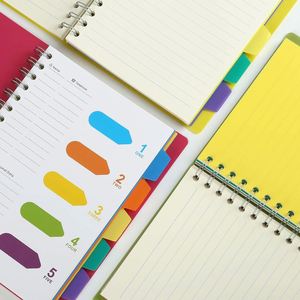 Cuaderno Espiral de 5 Temas con Separadores, Tapa Dura, con Pestañas, A5 B5 - Product Image 4