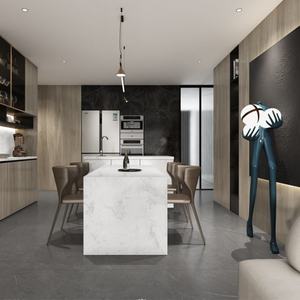 XiYou 3200x1600mm Klassische super weiße Marmor optik 20mm dicke feuer-/verschleiß feste großformat ige Sinter stein fliesen für - Product Image 2