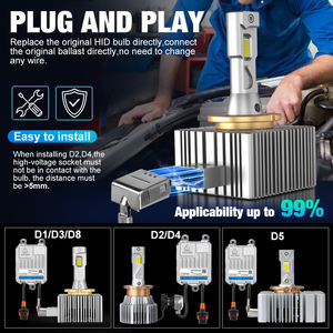 Kit de phares LED haute puissance 90W D1S D3S D2S D5S série D 6000K Canbus prêt à remplacer l'ampoule au xénon HID D1S D2S D3S D4S D5S - Product Image 4