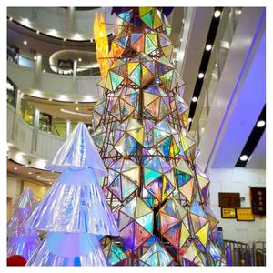 Film de verre holographique à effet arc-en-ciel moderne, auto-adhésif, en PET, changeant de couleur, anti-UV, isolation thermique pour fenêtre - Product Image 6