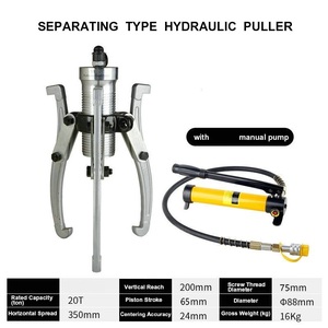 Extractor de Engranajes Hidráulico Tipo Split, Herramienta Convertible de 2 y 3 Mordazas para Desmontaje de Rodamientos de Alta Resistencia 5T-50T con Opciones de Tonelaje Completo - Product Image 6