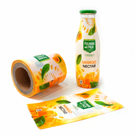 Film rétractable personnalisé imprimé pour bouteilles de mangue en conserve, avec impression héliogravure 10 couleurs et emballage OEM