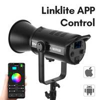 Lumière vidéo LED à sortie continue Tolifo Studio Photography X-180RGB haute luminosité 180W RGB COB APP DMX512 CCT 2700K-6500K