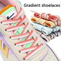 Lacets de chaussures en polyester épais de haute qualité, monocouche, 6,5 mm de large, lacets plats colorés pour baskets, qualité supérieure, par paire