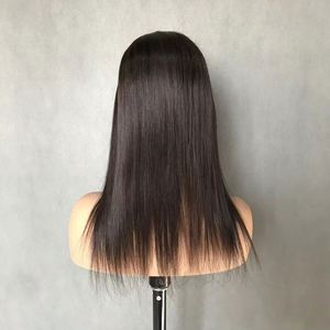 Nuevo, Tupé de Encaje Frontal de 16 Pulgadas para Mujer, Encaje Francés Q6, Base de PU, Cabello Brasileño Remy Liso Birmano, Anudado a Mano, Personalizable, Sin - Product Image 3