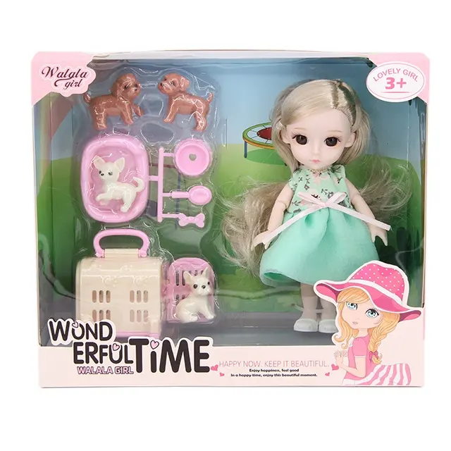 Muñeca articulada de 18cm para niñas, juguete de muñeca a la moda con bicicleta y bolsa trasera, gran oferta de fábrica
