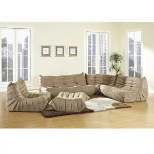 Nordic Design Style Lazy Upholstered Sofa Simple Living Room Relaxing Floor Sofa For Living Room