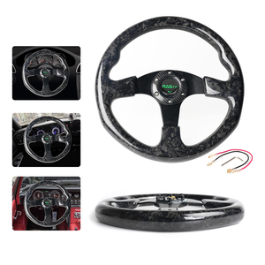 Volant de course en carbone forgé style Plug and Play, 3 branches, remplacement universel pour le marché secondaire, installation facile - Product Image 1
